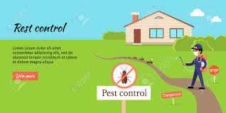 Pest control is really a science. Pest Control Vector Web Banner Flat Design Man In Uniform With Royalty Free Cliparts Vectors And Stock Illustration Image 67685601
