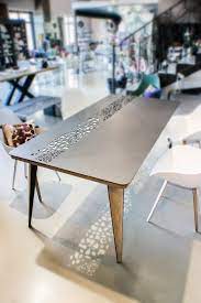 table dining collection lal metal and wood iron steel and wood table a manger mobilier table