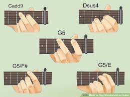 How To Play Wonderwall On Guitar With Pictures Wikihow