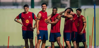 El Barça completa su primera paliza física con la mirada puesta en el aterrizaje de Adeyemi