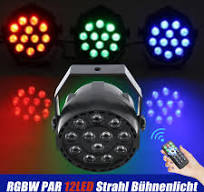 Mini LED Lichteffekte, 12x3W 3 in1 RGB Scheinwerfer LED PAR 7CH  Bühnenbeleuchtung DMX Disco Licht Party Licht LED Bühnenlicht Stage  Lichteffekt für ...