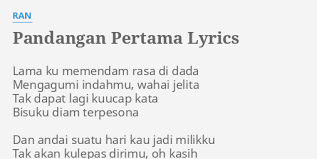 Chord gitar forever with you. Ran Pandangan Pertama Lirik Twistgang