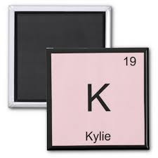 Kylie Name Chemistry Element Periodic Table Magnet Zazzle Com Custom Magnets Names Chemistry