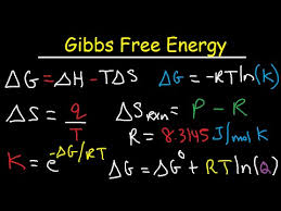 Gibbs Free Energy Equilibrium Constant Enthalpy Entropy Equations Practice Problems