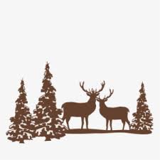 Download Reindeer Winter Scene Svg Scrapbook Cut File Cute Clipart Christmas Tree Scene Silhouette Png Image Transparent Png Free Download On Seekpng