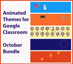 This technology themed decor bundle has everything you need to create a beautiful, organized space in your classroom or homeschool room. Animated Google Classroom Headers October Distance Learning Google Classroom Teacher Created Resources Classroom