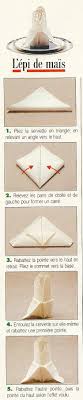 Pliage De Serviettes En Forme D Epi De Mais Avec Images Pliage Serviette Plier Serviette Serviettes