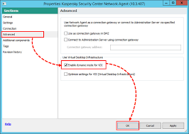 How To Enable Dynamic Mode For Virtual Desktop Infrastructure In Kaspersky Security Center 10