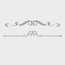 Free Vector Swirly Text Dividers Text Dividers Decorative Lines Clip Art Borders