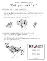 Finishing Sprays Dreisbach Wholesale Florists
