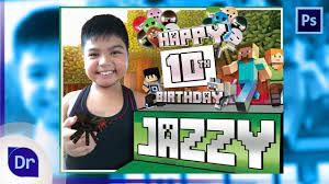 Free shipping on orders over $25 shipped by amazon. Photoshop Tutorials How To Design Tarpaulin 10th Birthday Minecraft Youtube