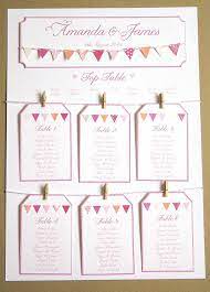 Banderoles Sieges A2 Plan De Plan De Table De Par Stnstationery Plan De Table Mariage Table Mariage Rose Table De Mariage Originale