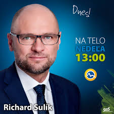 📺 NA TELO S RICHARDOM SULÍKOM Richard Sulik dnes bude odpovedať na otázky  Michala Kovačiča v relácii Na telo. Otázky mu ale môžete posielať aj vy  prostredníctvom facebooku Na telo s Michalom