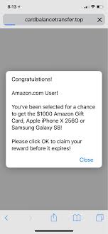 Drop is an automatic cash back app that tracks your purchases online and rewards you with points. Iphone Keeps Redirecting To Congratulations Amazon Com User Pop Up On Some Websites Techsupport