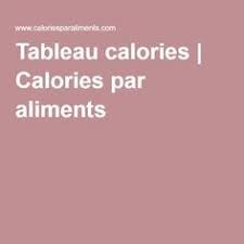 Tableau Calories Calories Des Aliments Tableau Des Calories Calories