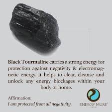 Black Tourmaline Power Crystals Healing Stones Energy Crystals