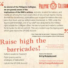 False accusations are a hot topic for obvious reasons. Fight Back Up Community Slams Termination Of Accord Prohibiting Military In Campus Premises Abs Cbn News