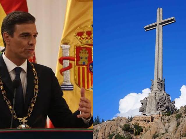 Sánchez sugiere que 'quitará' la cruz del Valle de los Caídos: "Tiene que  ser un cementerio civil"