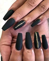 Amazing heart beat line design acrylic nails acrylic nails at home acrylic nails coffin acrylic nails designs acrylic nails kit acrylic nails removal. The Most Beautiful Black Winter Nails Ideas Stylish Belles Black Nail Designs Matte Black Nails Gold Acrylic Nails