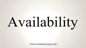 In reliability engineering, the term availability has the following meanings: How To Pronounce Availability Youtube