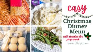 Skip the turkey this year and. Easy Christmas Dinner Menu With Timeline Tastes Of Lizzy T