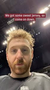 Connor Robinson reminding you to come to Military Appreciation Night