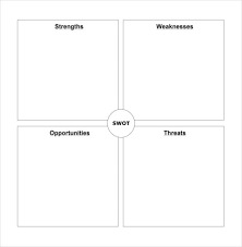 Blank Swot Analysis Template Pdf Format Jpeg 585 600 Swot Analysis Template Swot Analysis Table Template