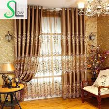European Style Hollow Water Soluble Embroidered Gold Curtain Curtains For Living Room Bedroom Curtains Living Room Gold Curtains Living Room Luxurious Bedrooms