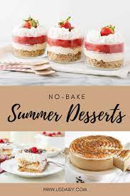 No Bake Summer Dessert Recipes Desserts Summer Dessert Recipes No Bake Summer Desserts
