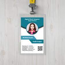 You'll first have to design a template for id card design. Modern Office Id Card Design Free Psd Graphicsfamily