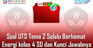 Lengkap 40 Contoh Soal Uts Tema 2 Selalu Berhemat Energi Kelas 4 Sd Dan Kunci Jawabnya Terbaru Bospedia