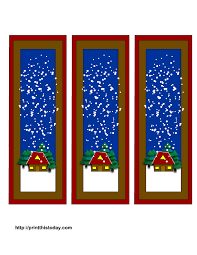 free winter bookmarks printable templates