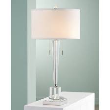 Renee Clear Crystal Glass Table Lamp By Vienna Full Spectrum 8h914 Lamps Plus Table Lamp Glass Table Lamp Crystal Table Lamps