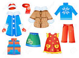 They offer a cozy and soothing sensation on the skin, making them perfect for young children who often make rough and playful use of the products. Set Of Seasonal Clothes For Girls Royalty Free Cliparts Vectors And Stock Illustration Image 12496335