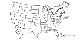 All of the countries are labeled. Usa Carte General Amerique Nord Etats Americains Secondaire Noir Et