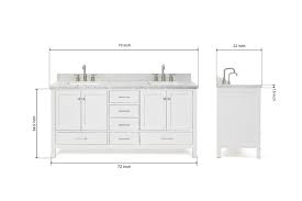 Ariel Cambridge 73 In Double Sink