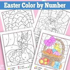 This easter, have the best of both worlds. Easter Color By Numbers Worksheets Itsybitsyfun Com