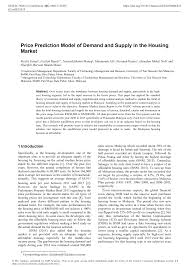 When the demand for housing is high, but supply is low, home prices often rise. Https Www Matec Conferences Org Articles Matecconf Pdf 2019 15 Matecconf Iconbee2019 06015 Pdf