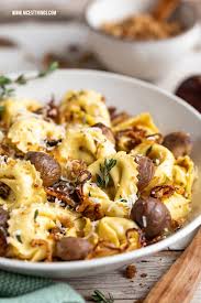 Tortelloni Funghi Porcini Mit Maronen Broseln Nicest Things Lebensmittel Essen Rezepte Spinat Tortellini
