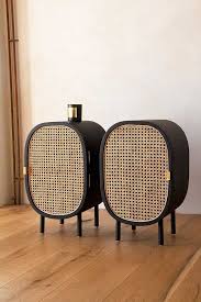Set Of 2 Sungkai Woven Cane Mango Wood Bedside Cabinets Rockett St George In 2020 Mango Wood Bedside Bedside Cabinet Wood Boho Bedside Table
