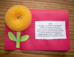 Steps to make card for mother. Scrubbie Flower Mother S Day Card Thriftyfun