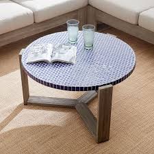This table is a christmas present meant to match a gift from last year. Mosaic Tiled Coffee Table Blue Penny