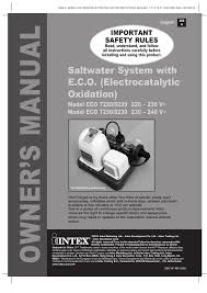 Saltwater System With Eco Electrocatalytic Oxidation