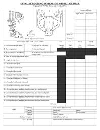 Official Scoring System For Whitetail Deer Fill Online