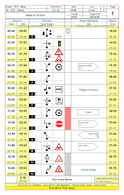 Pro Tulip Arrows Rally Road Book Diagrams Tulips Route