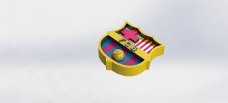 Download the vector logo of the fc barcelona brand designed by claret serrahima in the above logo design and the artwork you are about to download is the intellectual property of the copyright. Fc Barcelona Logo 3d Cad Model Library Grabcad