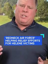 The "Redneck Air Force," a volunteer group mainly made up of retired  special operations soldiers, is helping distribute aid relief to  #HurricaneHelene victims in North Carolina. @richmchugh