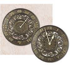 This clock features a handy thermometer and can be used indoors or out. Outdoor Clock And Thermometer Set Ideas On Foter