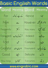 English Urdu Words Learn English Words English Phrases Sentences English Words