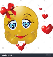 Cartoon Vector Smile Girl Love Valentines Stock Vector (Royalty Free) 1632591790 | Shutterstock